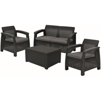 Baštenski set Corfu II box grafit CU 258952 